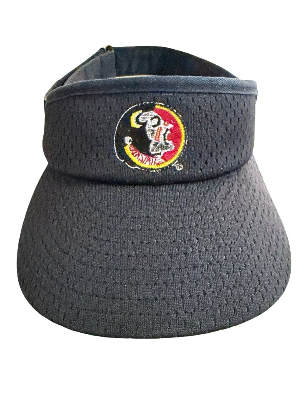 Vintage New Era Florida State Seminoles FSU Visor Black Mesh Made in USA
